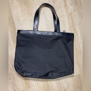 VINTAGE BLACK DONNA KARAN NEW YORK LARGE TOTE